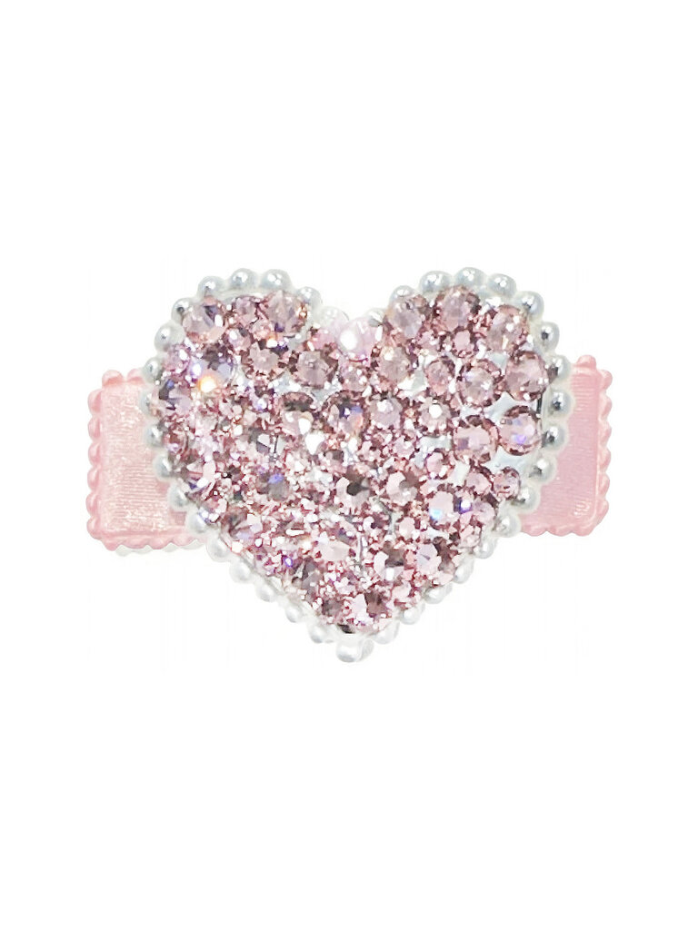 Bari Lynn Puff Heart Clip