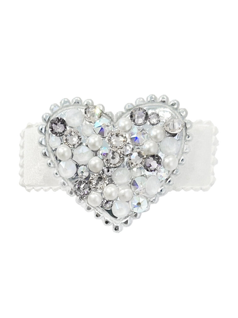 Bari Lynn Puff Heart Clip