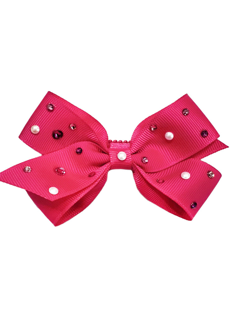 Bari Lynn Crystallized Grosgrain Bow