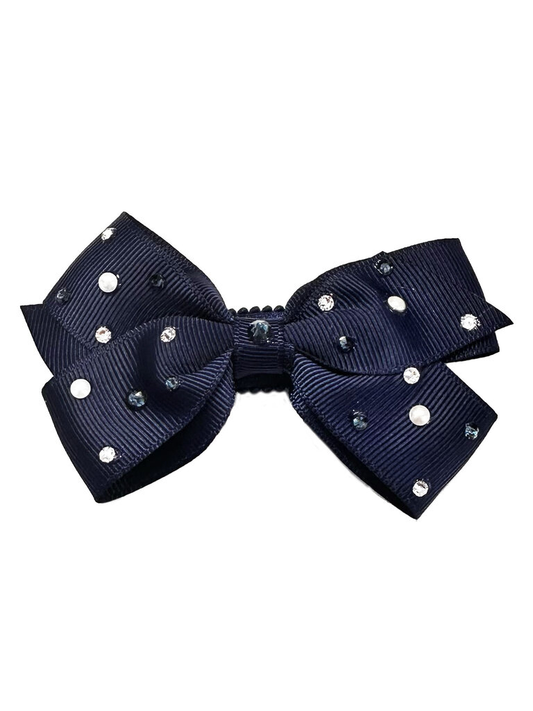 Bari Lynn Crystallized Grosgrain Bow