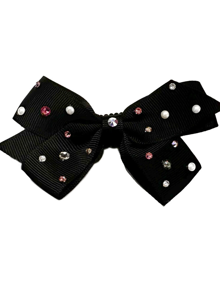 Bari Lynn Crystallized Grosgrain Bow