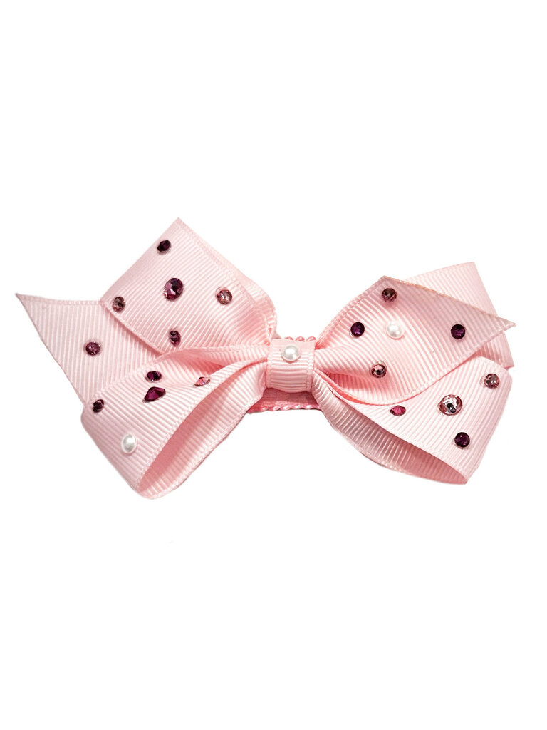 Bari Lynn Crystallized Grosgrain Bow