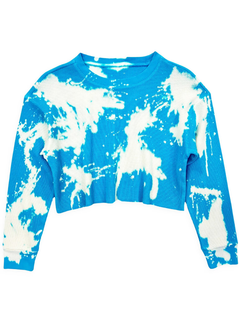 KATIE J Cooper Waffle - Pool Blue