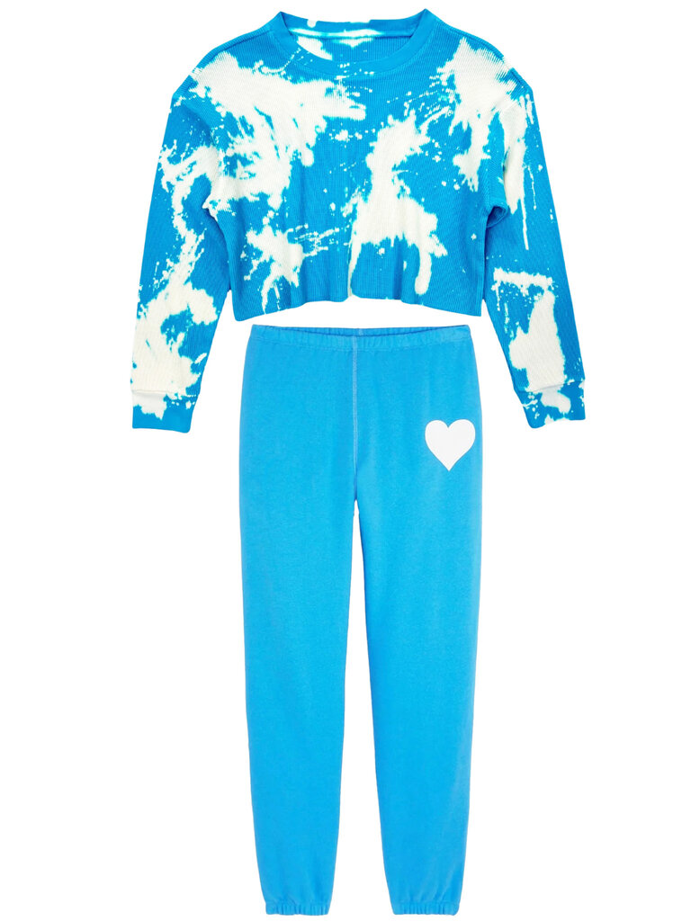 KATIE J Cooper Waffle - Pool Blue