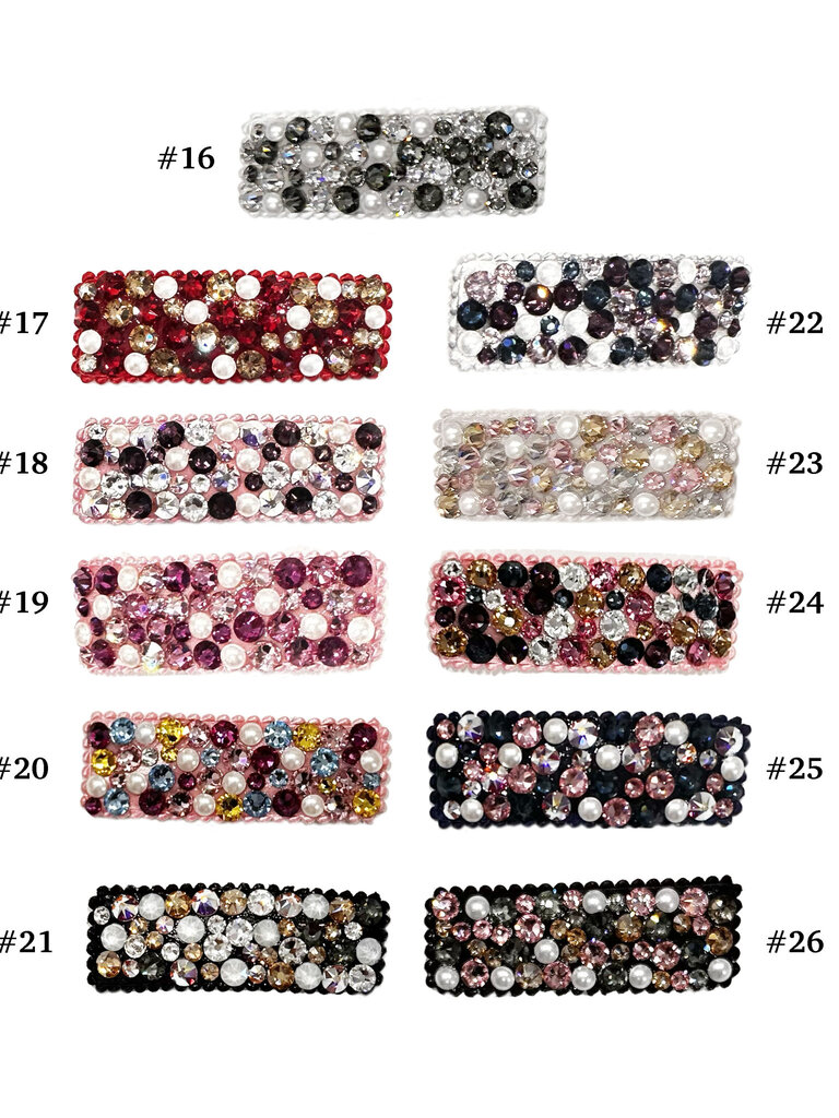 Bari Lynn Large Multi Crystal Clips