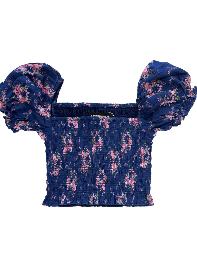KATIE J Marlee Puff Top - Evening Bouquet