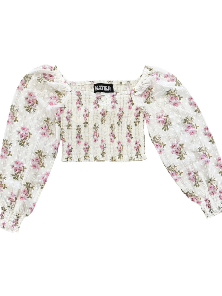 KATIE J Chloe Sheer Top - Country Floral