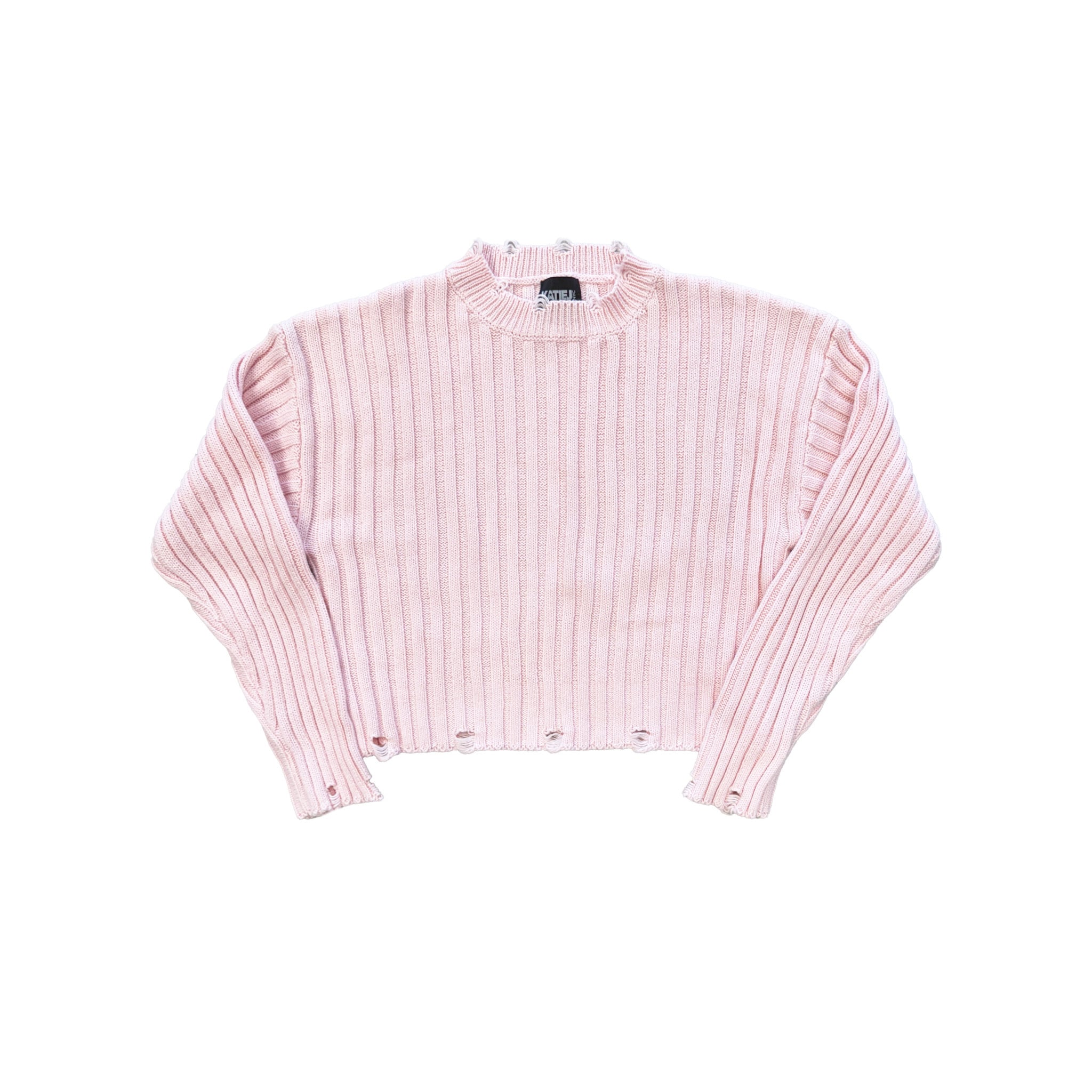 katie♡シュガーニット♡babypink KATIE J Baby Pink Logan Sweater - Pumpkin and Bean