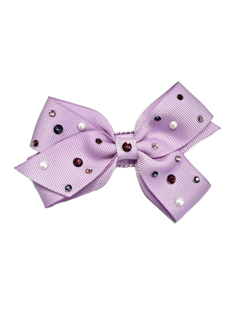Bari Lynn Crystallized Grosgrain Bow