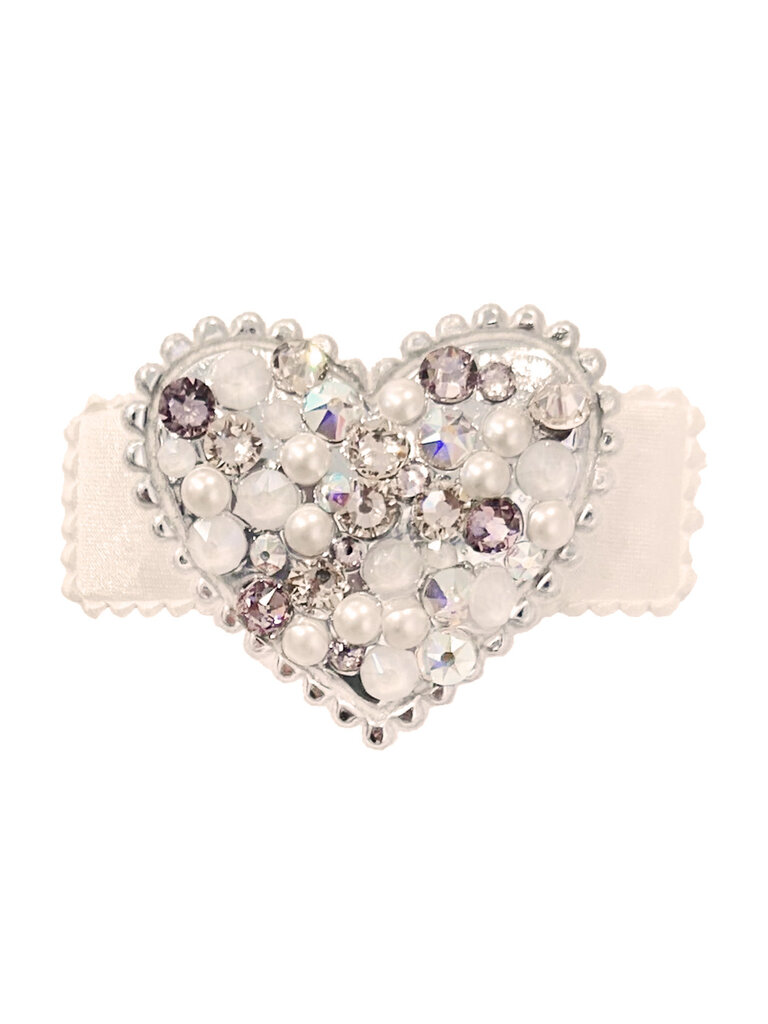 Bari Lynn Puff Heart Clip