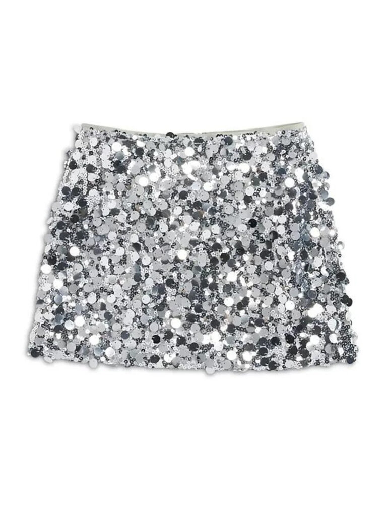 KATIE J Tia Silver Skirt