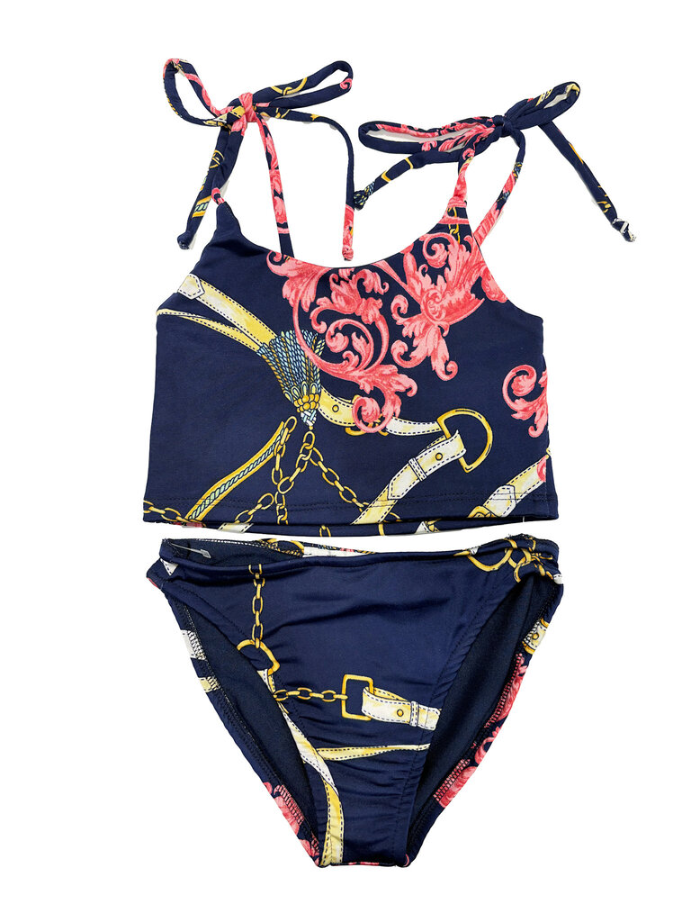Les Tout Petit Ravello Ritz Print Tie Bandeukini
