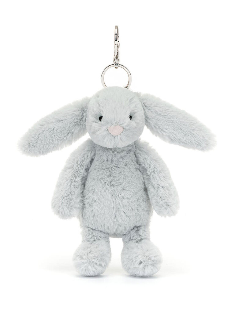 Jellycat Bashful Silver Bunny Bag Charm