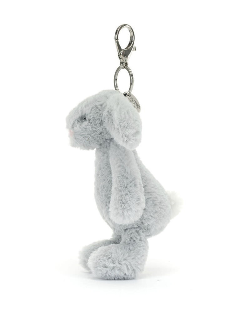 Jellycat Bashful Silver Bunny Bag Charm
