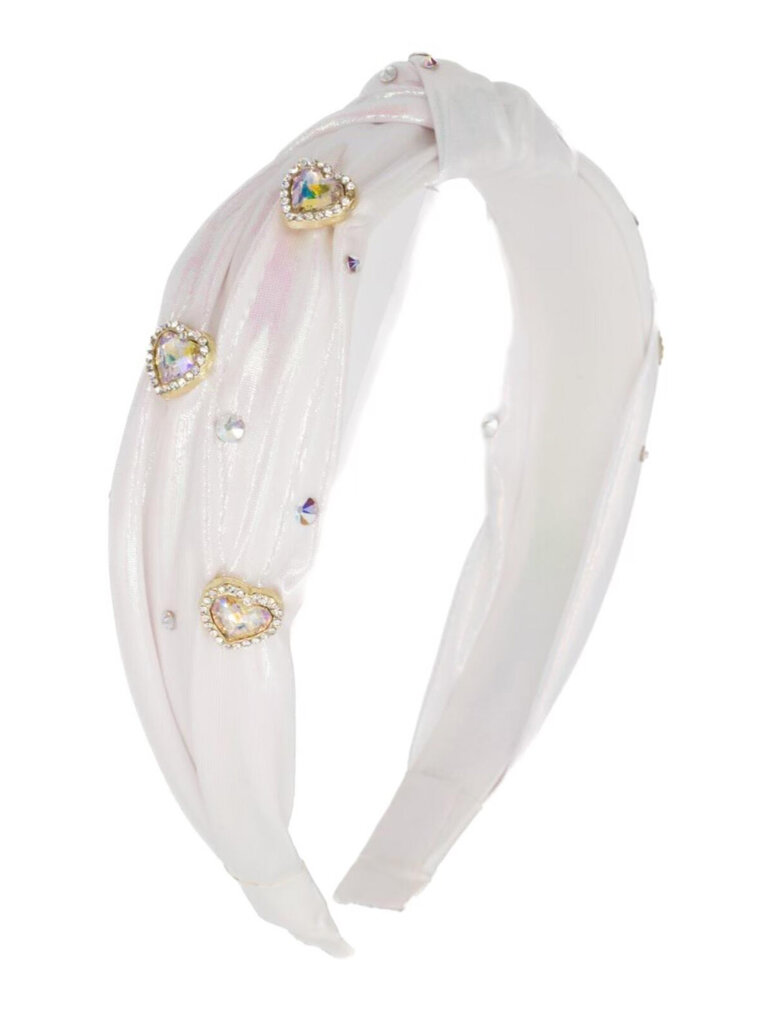 Bari Lynn Shimmer Jewel Heart Headband