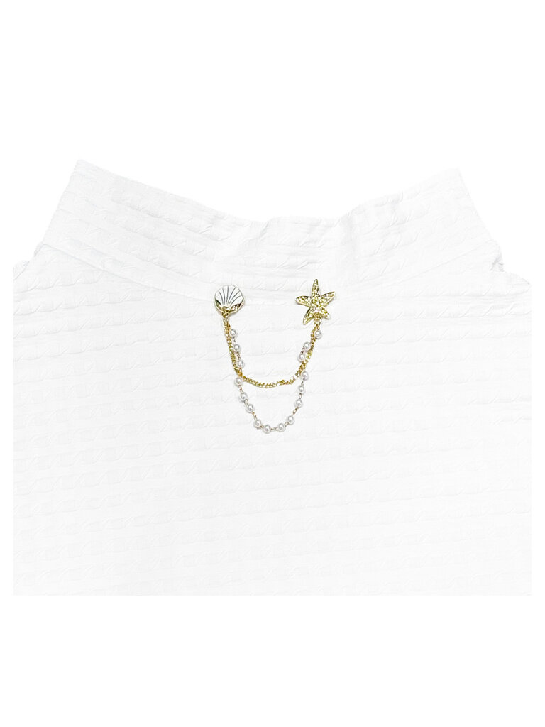 Les Tout Petit White Sea Chain Circle Skirt