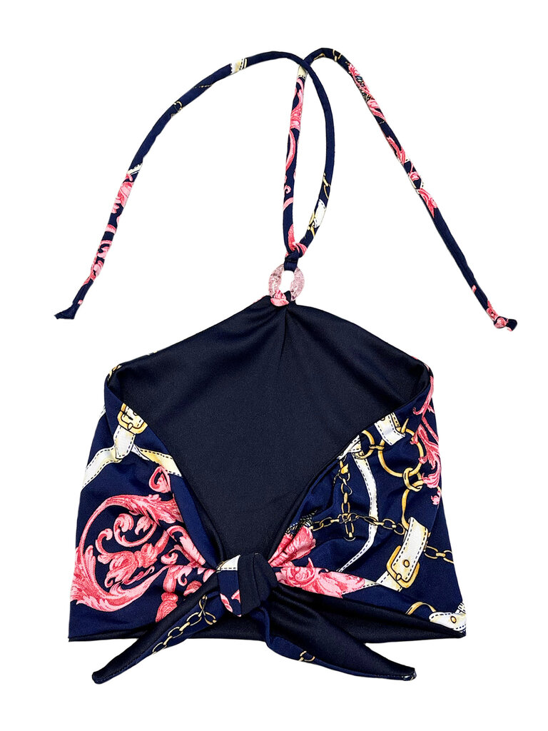 Les Tout Petit Ravello Ritz Print Tie Top