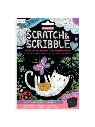 ooly Mini Scratch & Scribble - Cutie Cats ooly Mini Scratch & Scribble - Cutie Cats