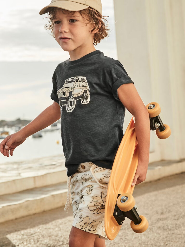 Mayoral Boys Grey Cotton Jeep T-Shirt