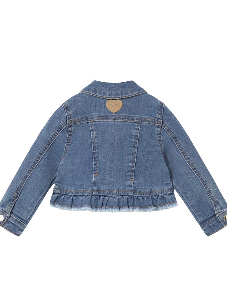 Mayoral Ruffle Denim Jacket