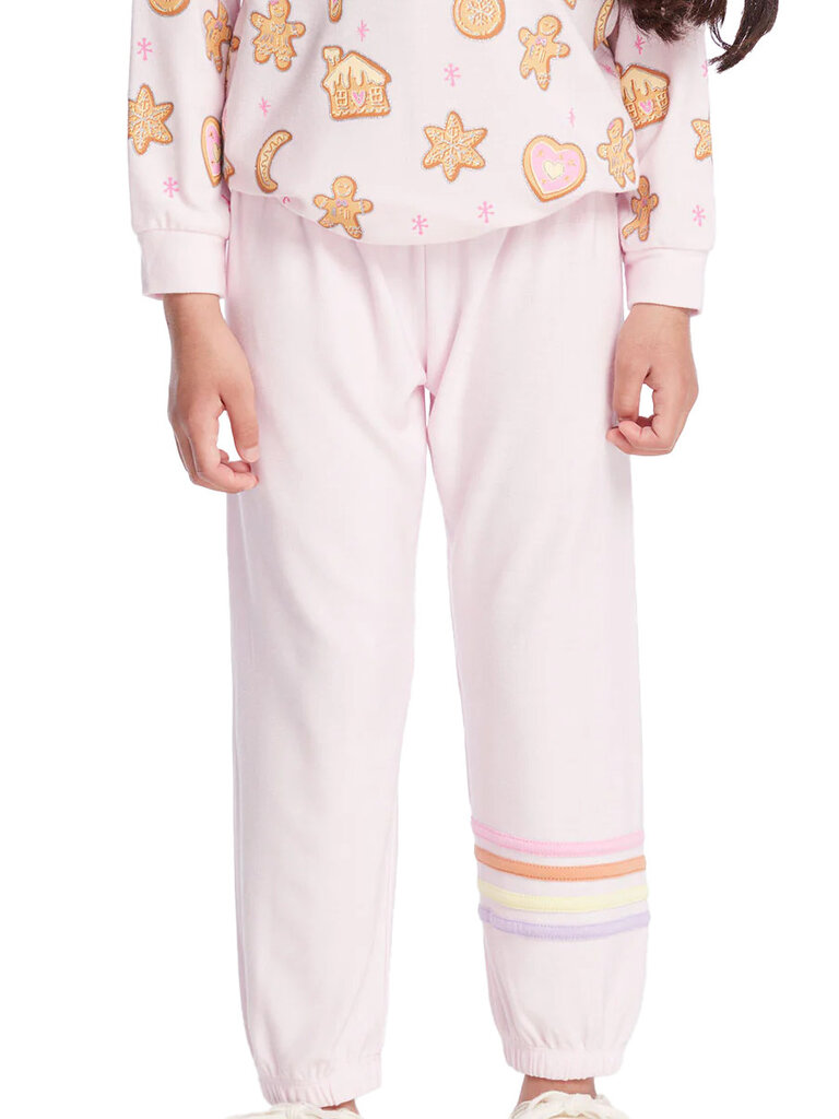 Chaser Kids Slim Pink Pant with Strappings