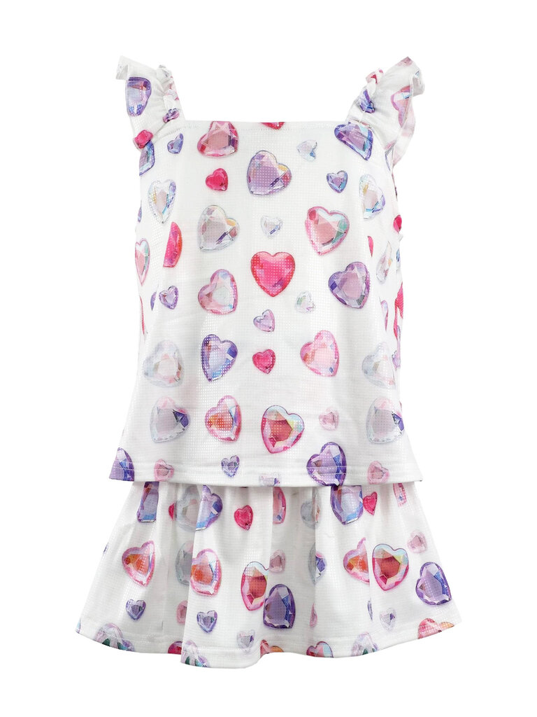 Lola and the Boys Ombre Gem Hearts Tank Set