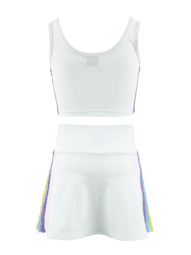 Lola and the Boys Rainbow Sherbet Sequin Tennis Set