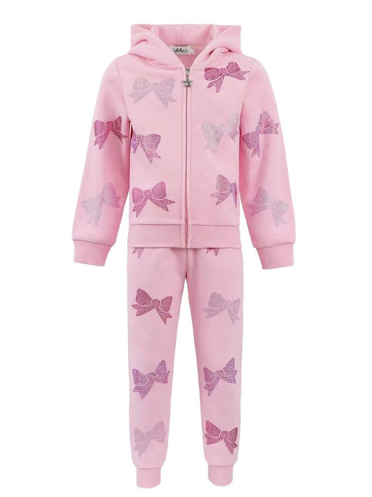 Lola and the Boys Crystal Bow Jogger Set