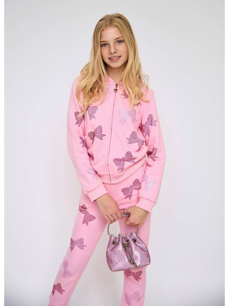 Lola and the Boys Crystal Bow Jogger Set