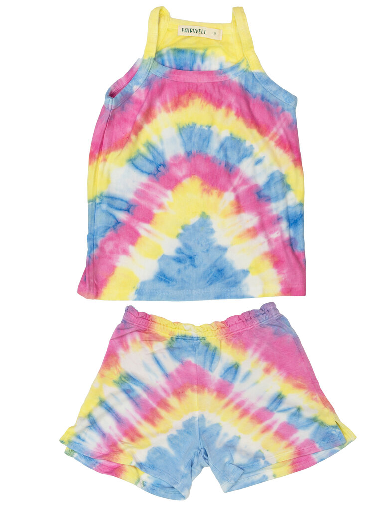 Fairwell Pastel Party Tank Short Set