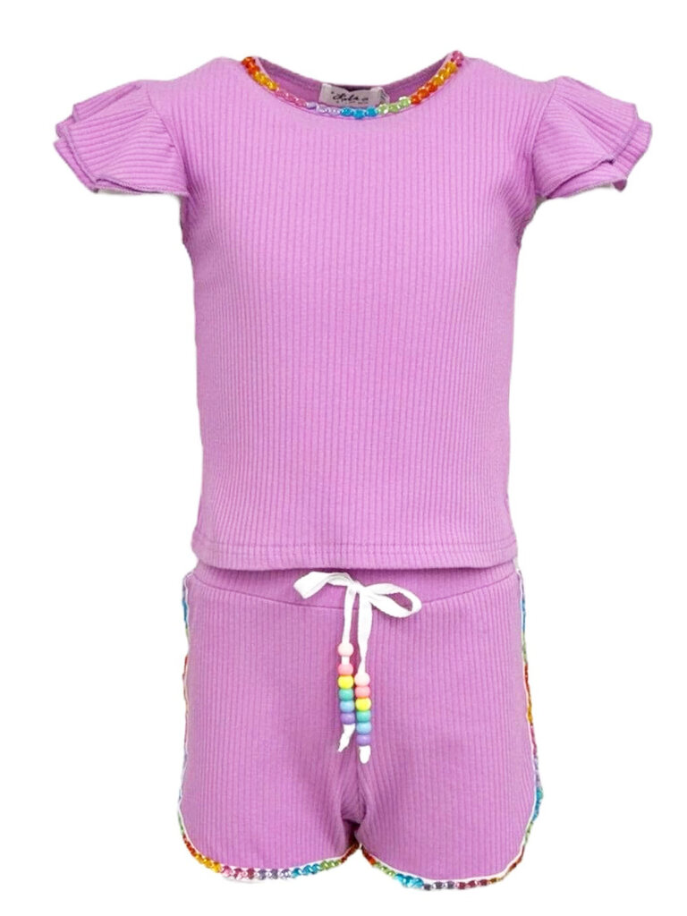Lola and the Boys Candy Gem Bead Ruffle Set