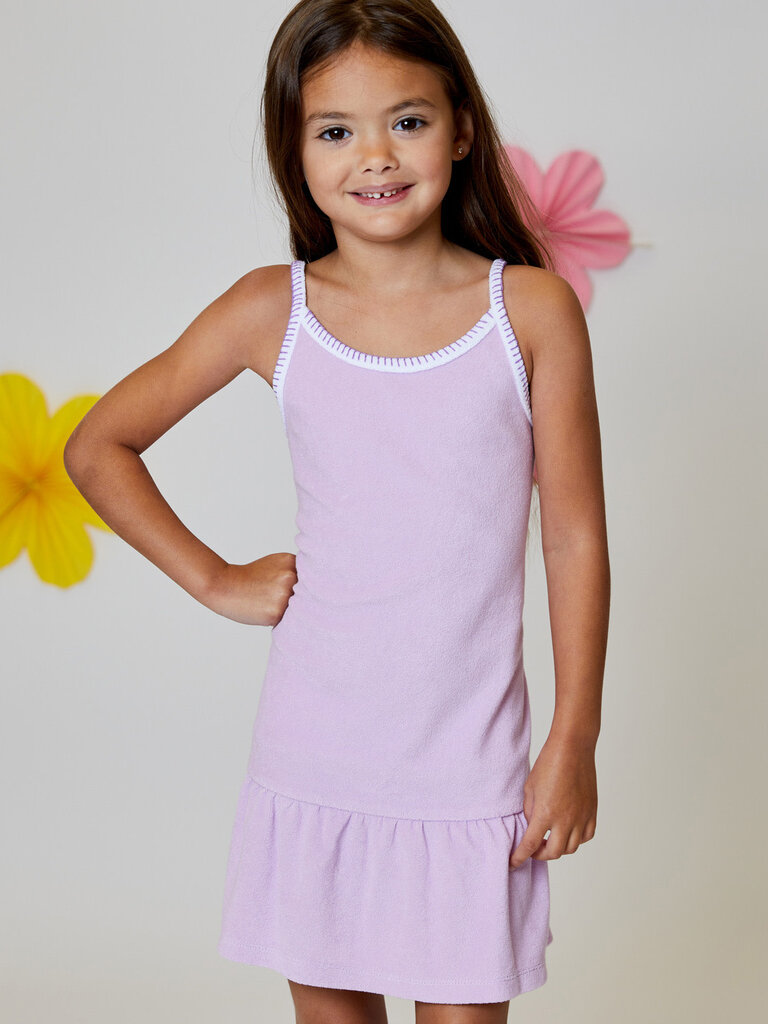 Design History Girls Lilac Terry Dress