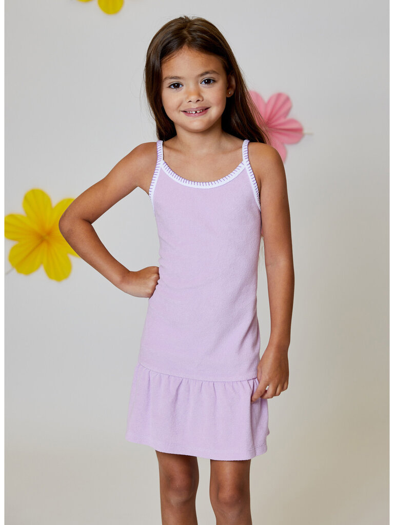 Design History Girls Lilac Terry Dress