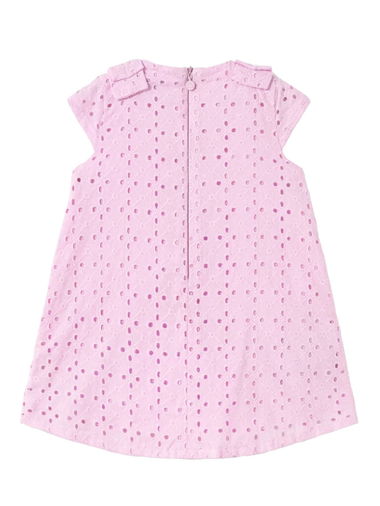 Mayoral Pink Eyelet Bow Dress