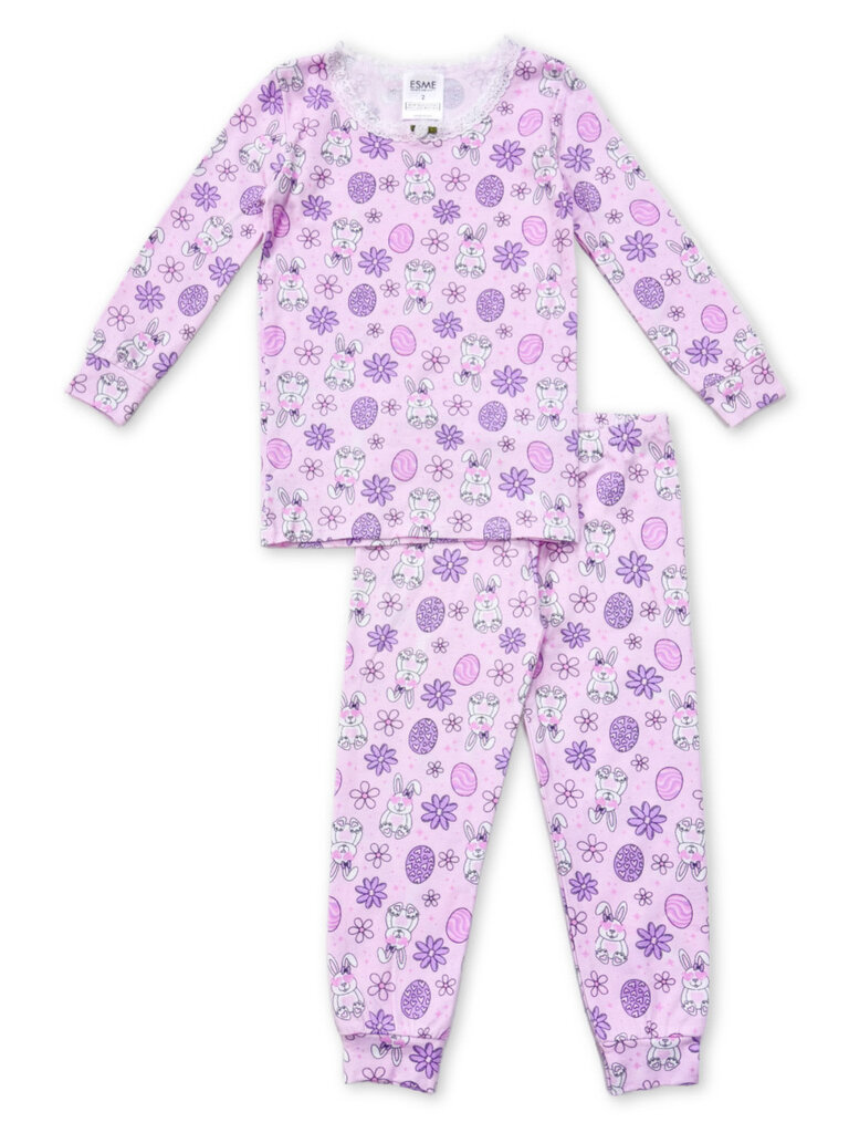 Esme Loungewear Pink Bunny Pajamas