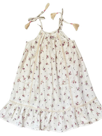 Bela & Nuni Vanilla Floral Loose Lace Frill Dress Bela & Nuni Vanilla Floral Loose Lace Frill Dress