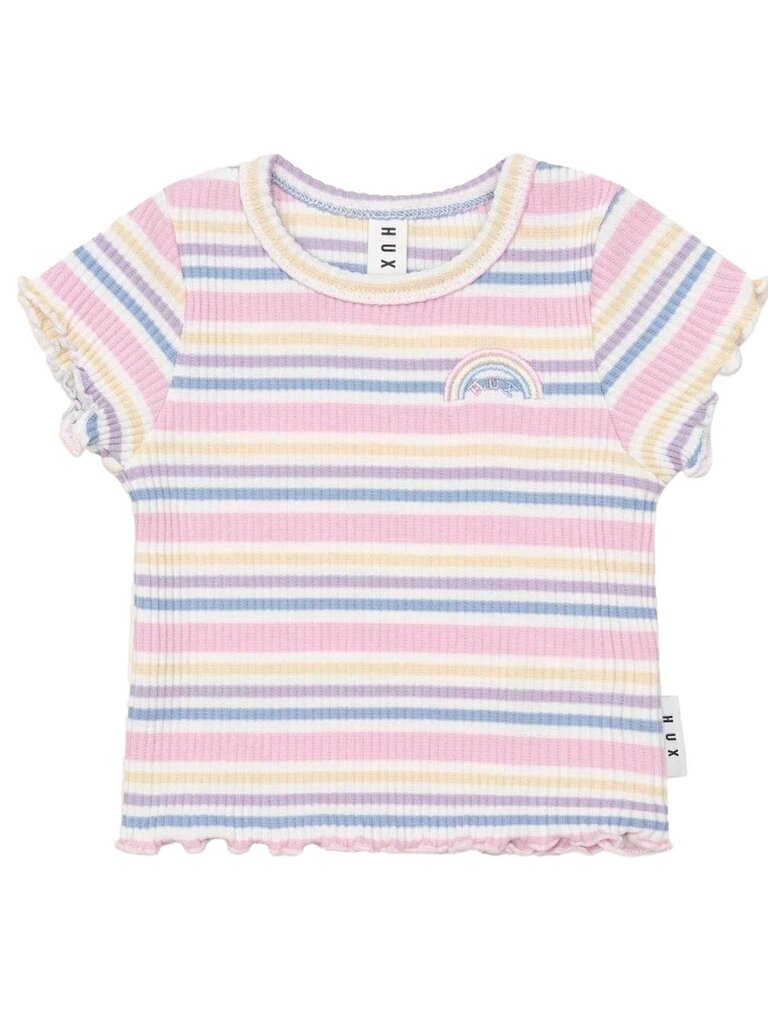 HUXBABY Rainbow Stripe Rib Set