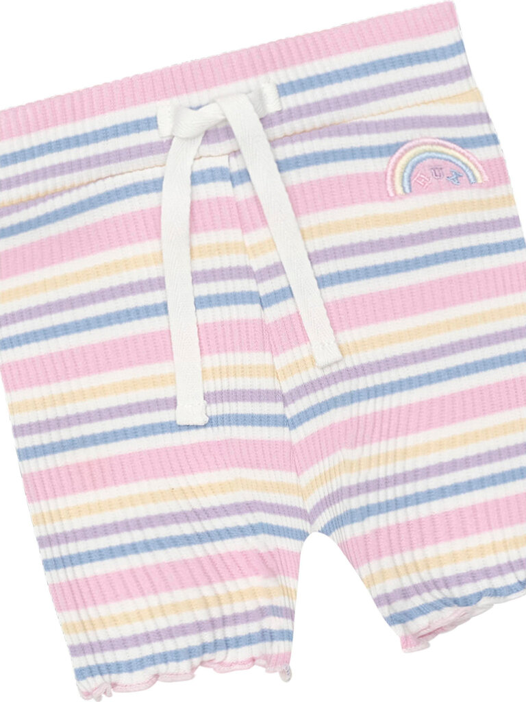 HUXBABY Rainbow Stripe Rib Set