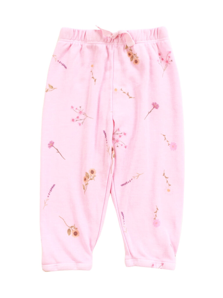 Pink Wild Flower Zip Jacket Set