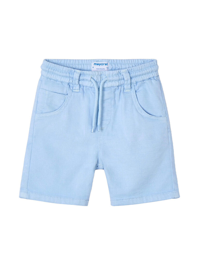 Mayoral Sky Drawstring Twill Shorts