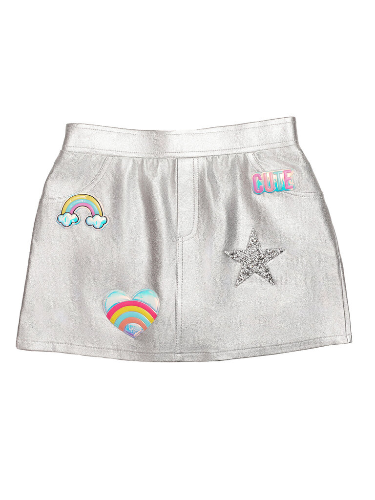 MIA New York Silver Icon Skirt
