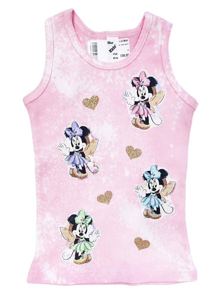 Light Pink Heart Tank Top
