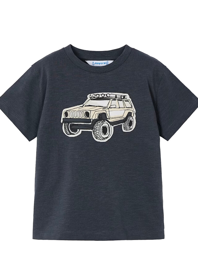 Mayoral Boys Grey Cotton Jeep T-Shirt