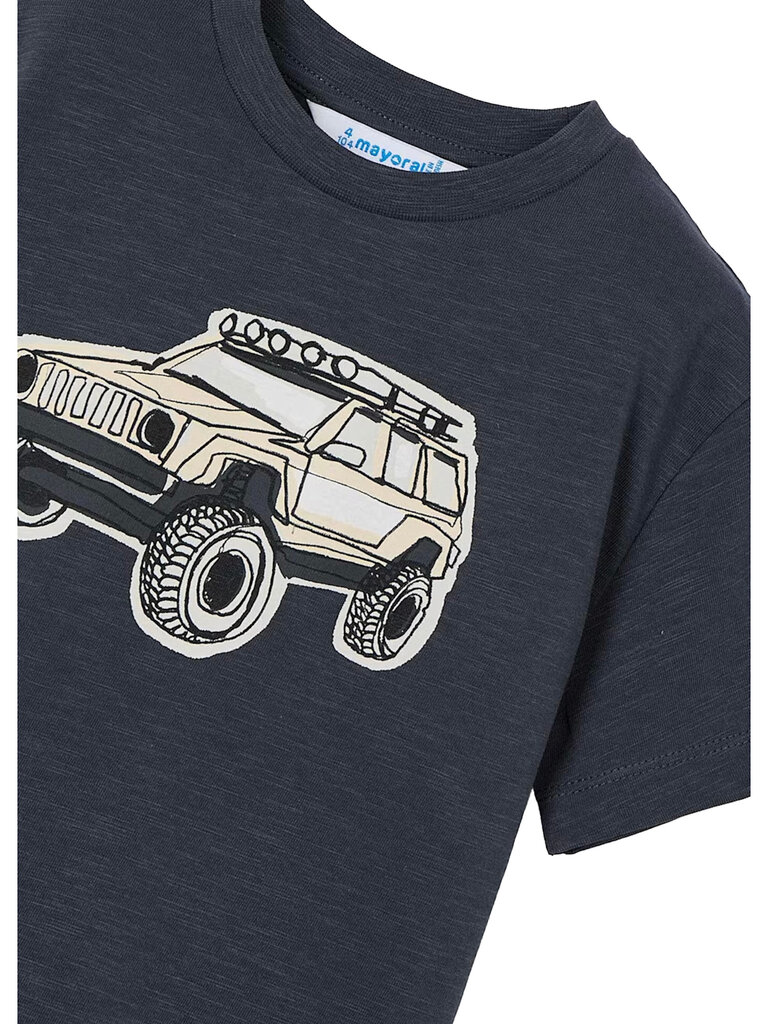 Mayoral Boys Grey Cotton Jeep T-Shirt