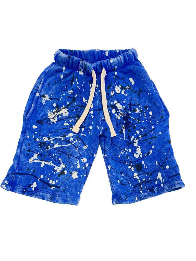 Californian Vintage Blue Splatter Shorts