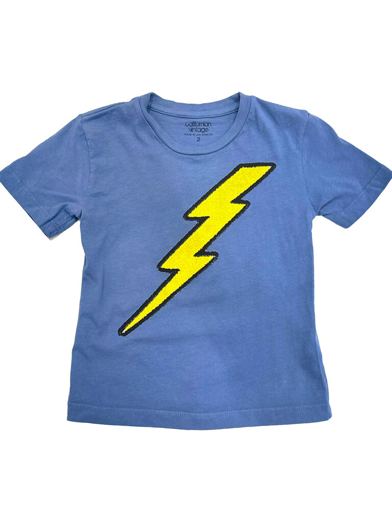 Californian Vintage Dusty Blue Bolt T-Shirt