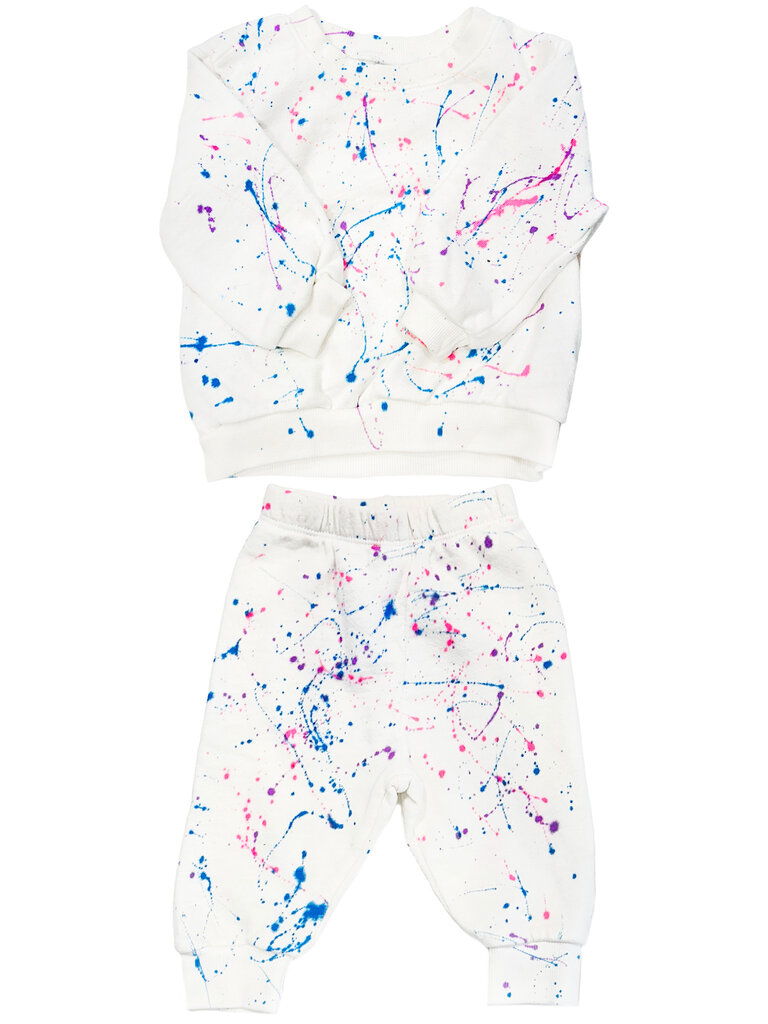 Californian Vintage Baby Girl Splatter Set