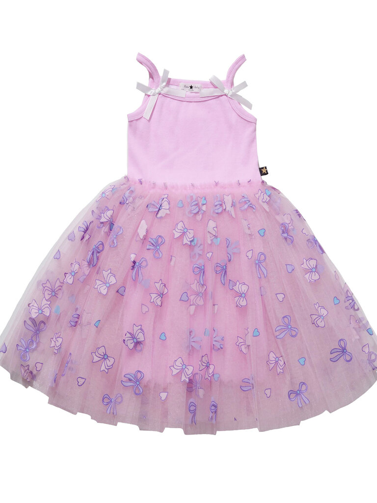 Petite Hailey Lt Pink Strapped Tutu Dress