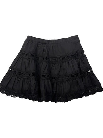 THEME Sofia Black Heart Lace Skirt THEME Sofia Black Heart Lace Skirt