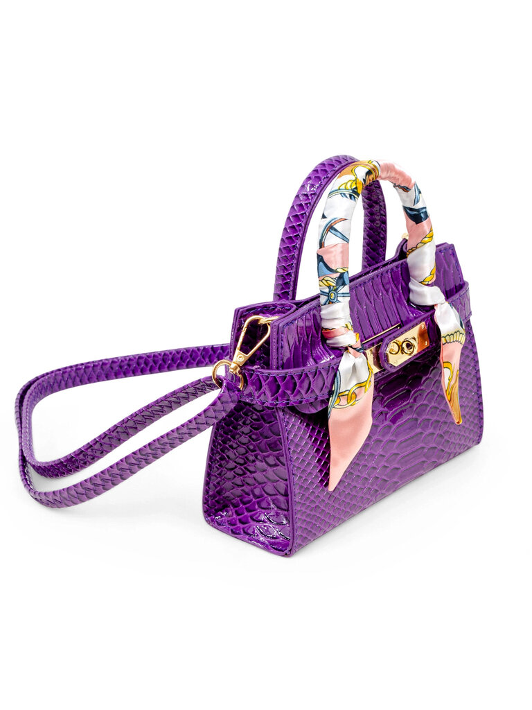 Zomi Gems Vivid Crocodile Scarf Handbag